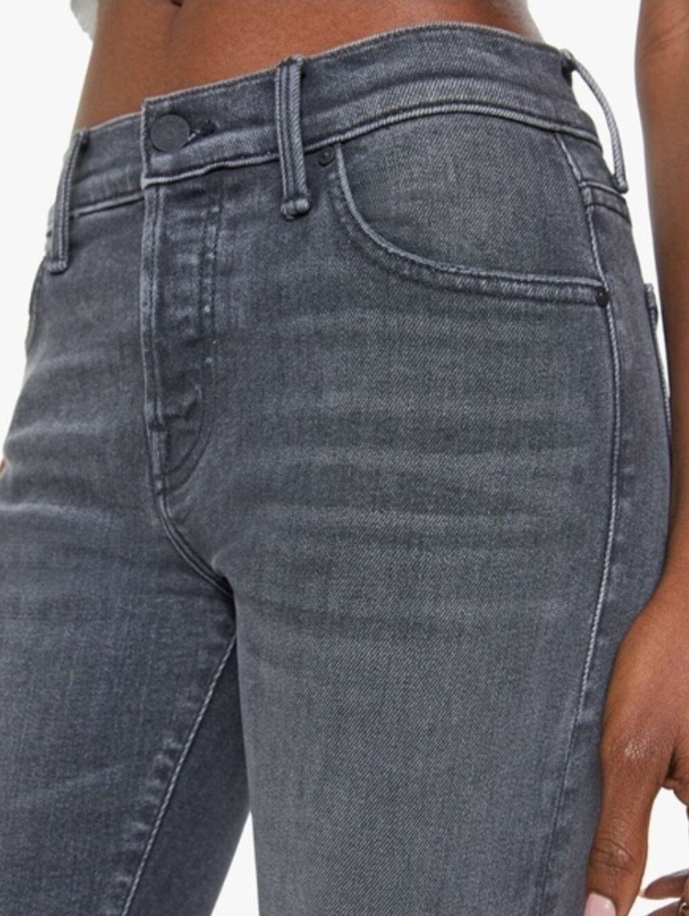 MOTHER JEANS- The Mid Rise Hiker Hover Size 27 - Picture 3 of 10